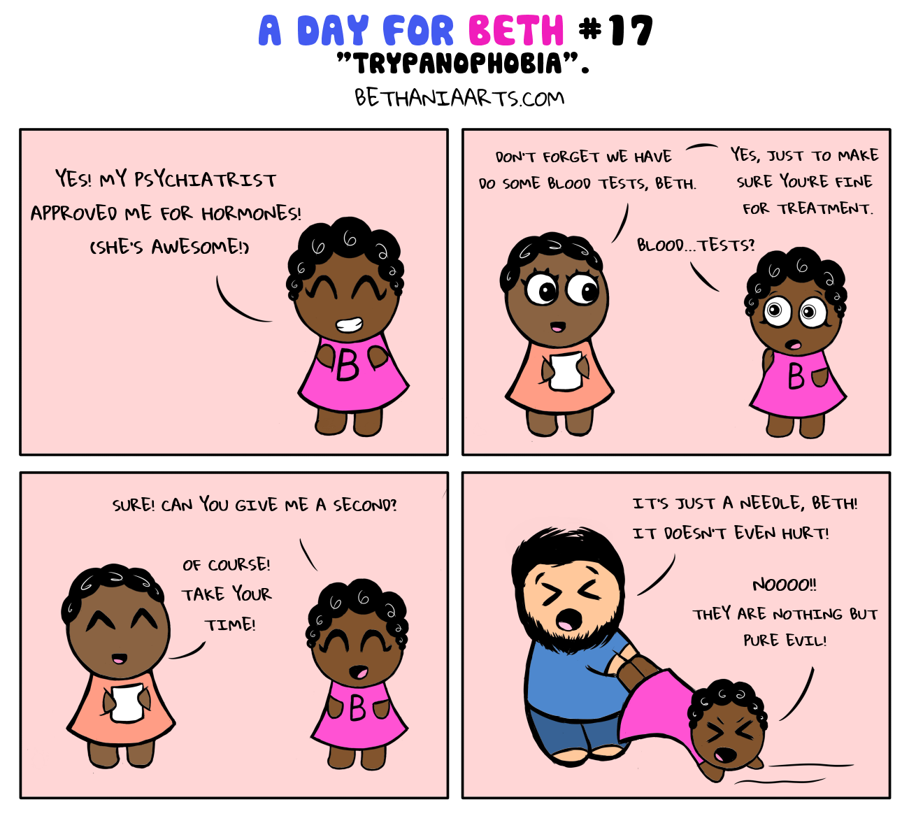 A Day For Beth #17: “Trypanophobia”.