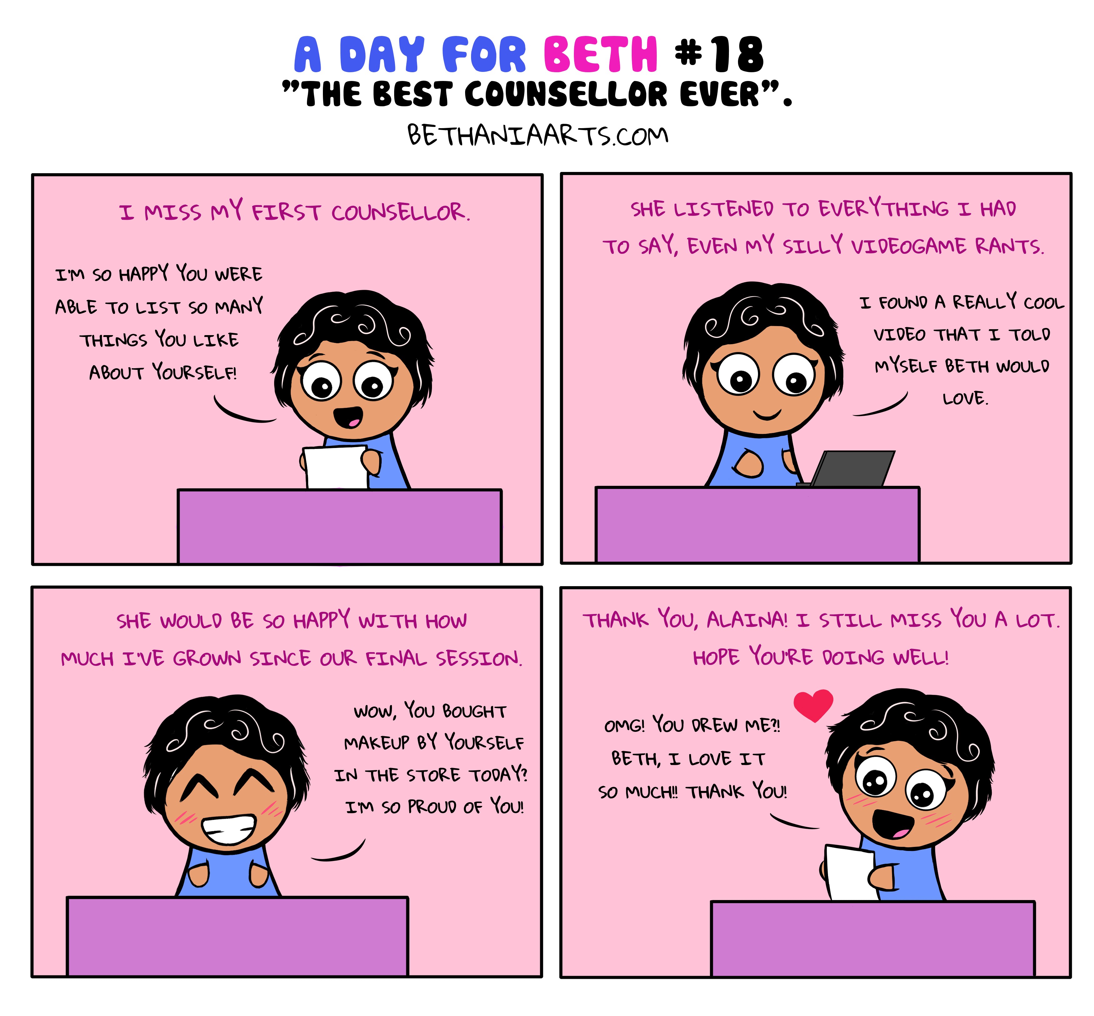 A Day For Beth #18: “The Best Counsellor Ever”.