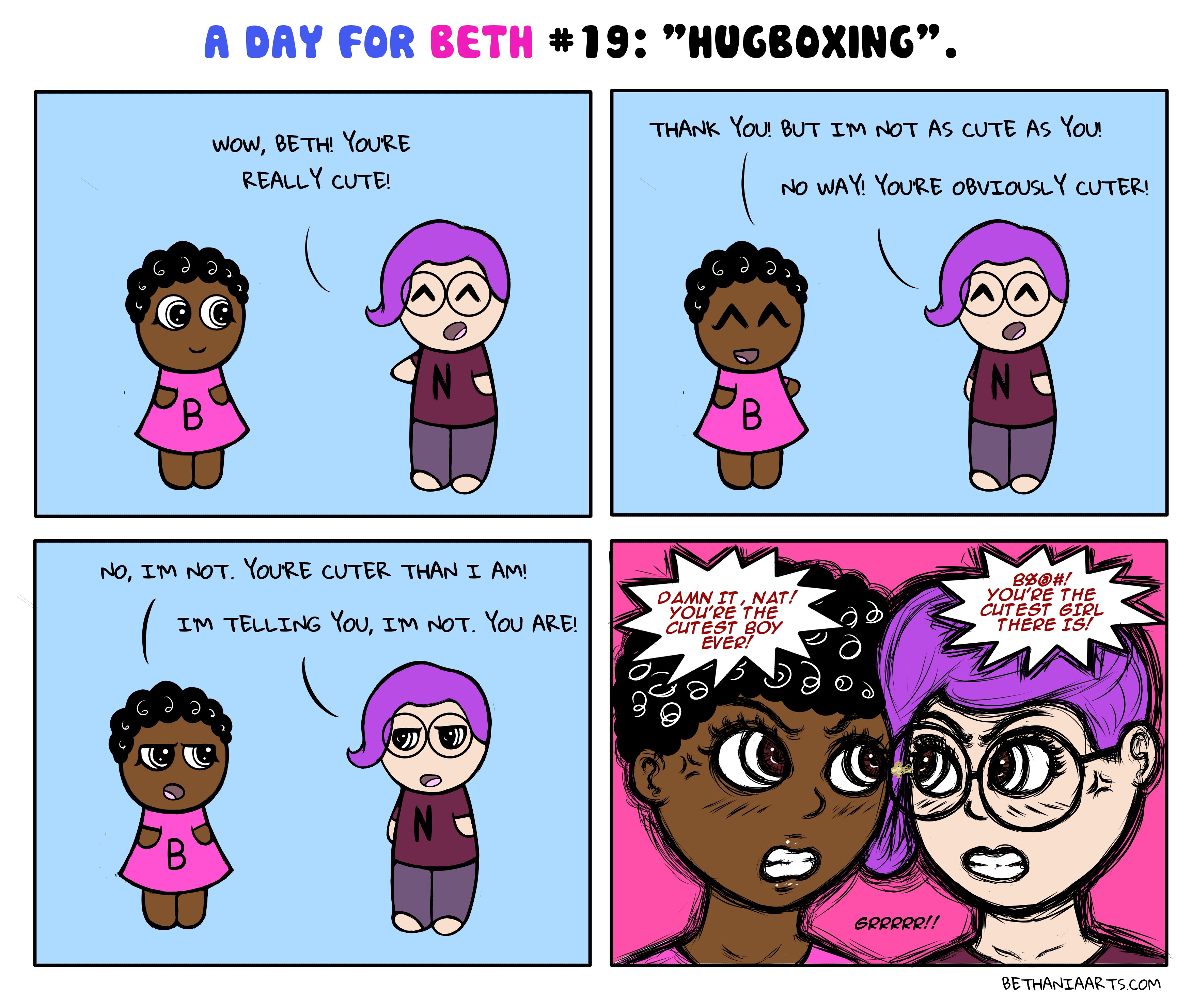 A Day For Beth #19: Hugboxing.